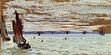 Claude Monet Open Sea painting